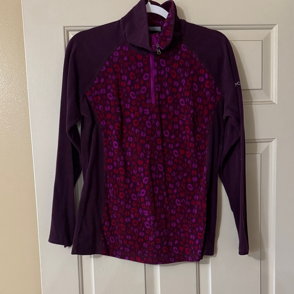 Columbia Women's Dark Purple Patterned Jacket